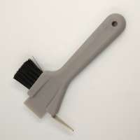 Plastic Horse Care Grooming Cleaning Tool Horse Hoof Pick Brush With Scraper